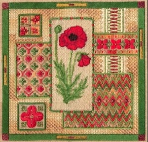 Red Poppy Collage